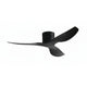 Ventilateur de plafond Ariaze au design moderne tout noir mat, montage compact avec moteur DC silencieux et basse consommation