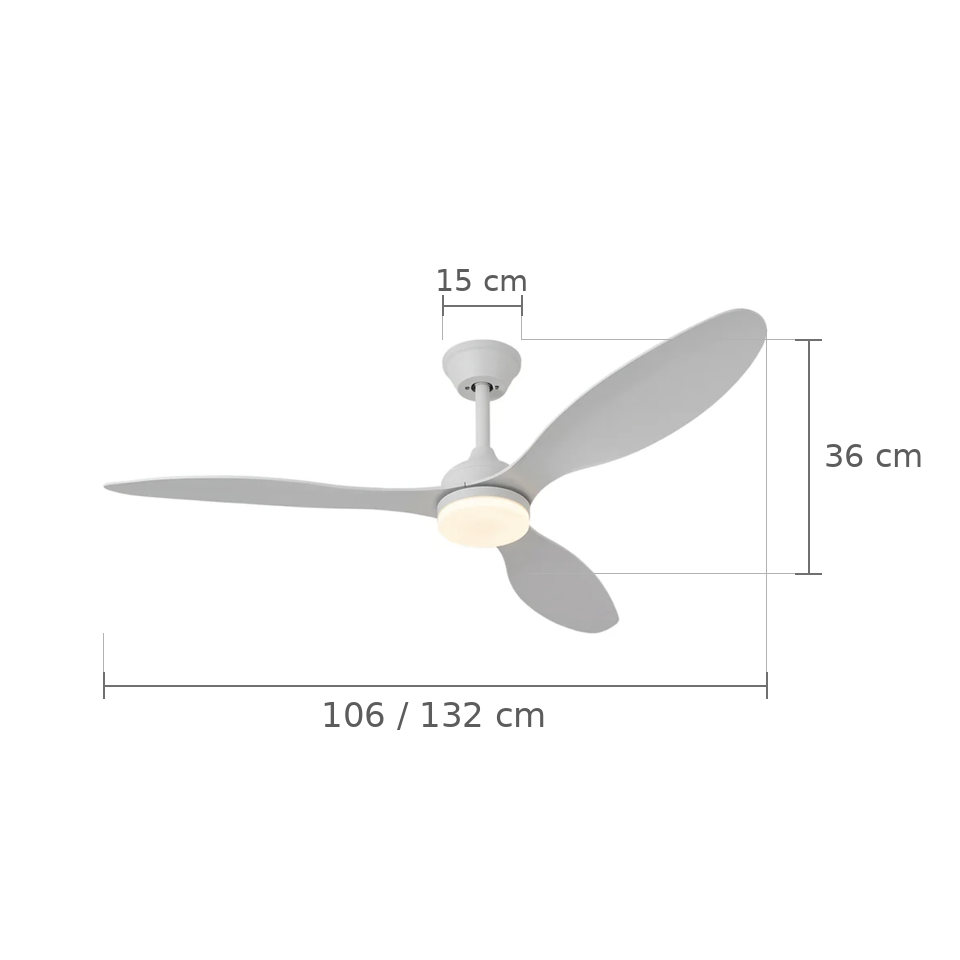 Ventilateur de plafond Luma moteur DC télécommande - Ariaze